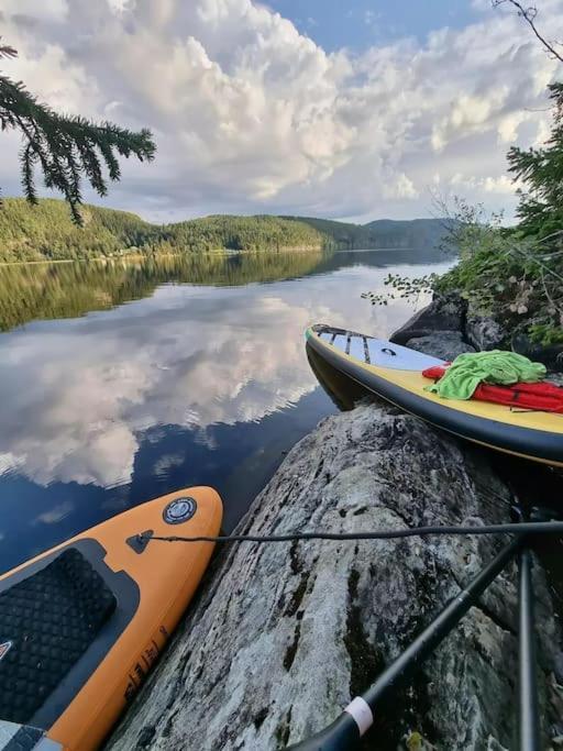 Treetop Ekne - Hytte I Skogen Med Hengebru Levanger Exterior foto