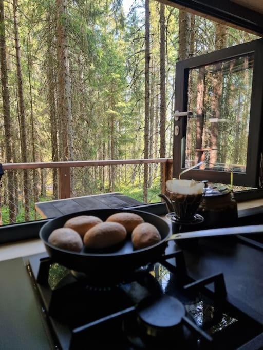 Treetop Ekne - Hytte I Skogen Med Hengebru Levanger Exterior foto