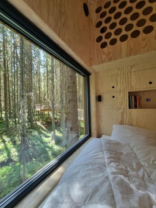 Treetop Ekne - Hytte I Skogen Med Hengebru Levanger Exterior foto