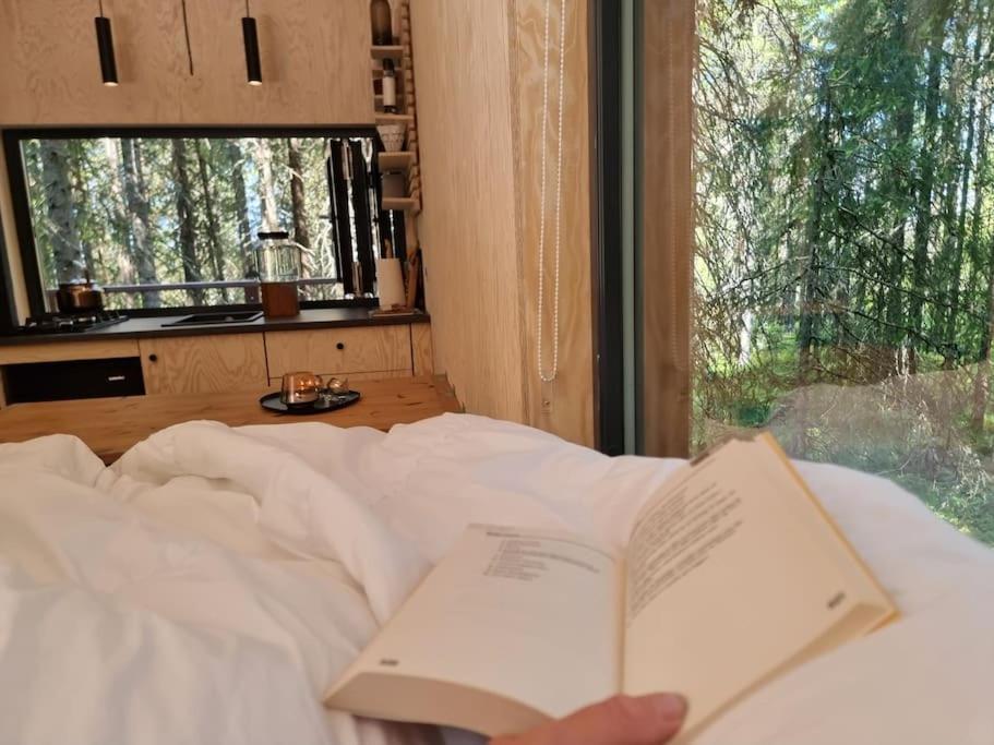 Treetop Ekne - Hytte I Skogen Med Hengebru Levanger Exterior foto